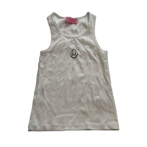 DEBUTE Icon Tank Top in White